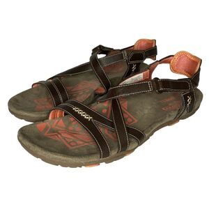 Merrell Brown Coral Sandspur Rose Convertible Leather Sandals 10